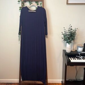 Nuggles navy blue MAXI layering dress